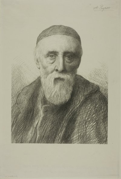Portrait de G. F. Watts, R. A., deuxième plaque - Alphonse Legros