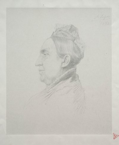Portrait de Madame Kemp de Profil (2ème Planche) - Alphonse Legros