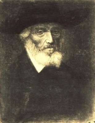 Portrait de Thomas Carlyle - Alphonse Legros
