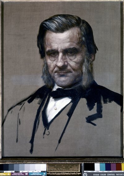 Portrait de Thomas Henry Huxley (huile sur toile) - Alphonse Legros
