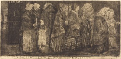 Procession dans le caveau de Saint-Médard, 1859 - Alphonse Legros
