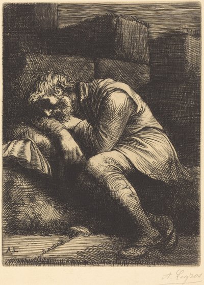 Mendiant endormi - Alphonse Legros