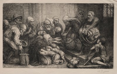 Les mendiants de Bruges - Alphonse Legros