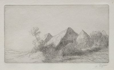Le hangar à chariots - Alphonse Legros