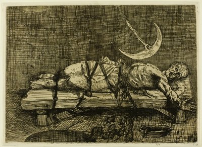 Le Puits et le Pendule, deuxième planche - Alphonse Legros