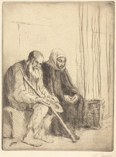 Les deux mendiants - Alphonse Legros