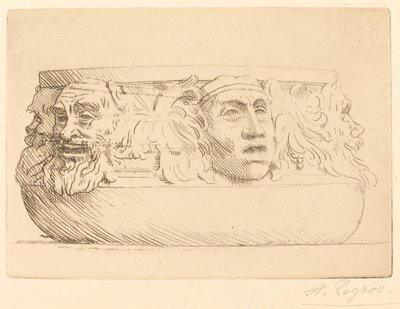 Vase aux grotesques (Le vase aux masques) - Alphonse Legros