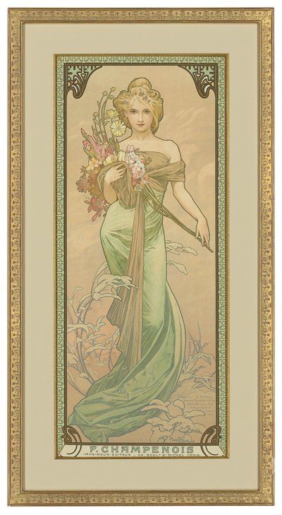 Quatre saisons : Printemps, 1900 - Alphonse Mucha