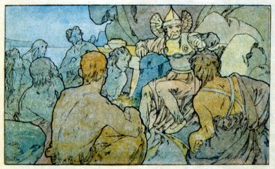 Illustration par Alphonse Mucha de "Clio", une œuvre de l