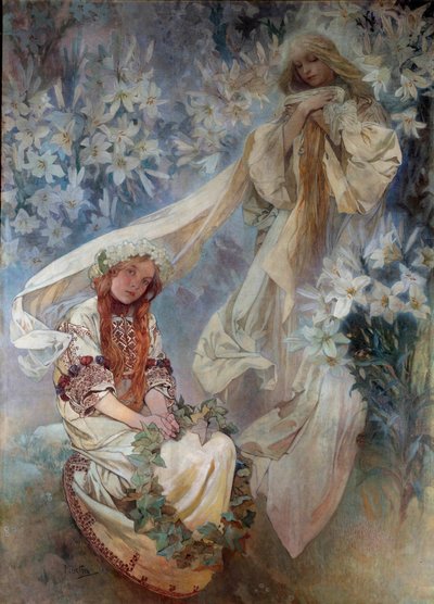La Madone au Lys - Alphonse Mucha