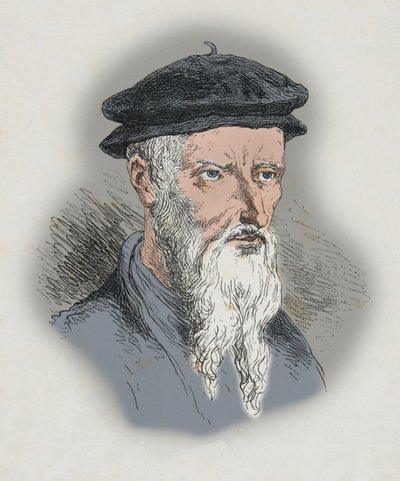 Portrait de Guillaume Farel (Gravure) - Alphonse Marie de Neuville