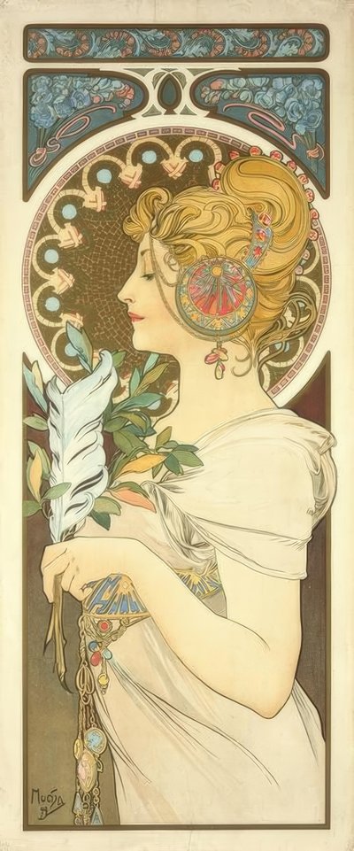 Plume - Alphonse Mucha