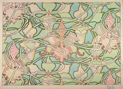 Motif de papier peint - Alphonse Mucha