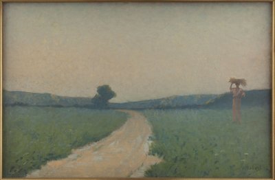 La route des champs le matin - Alphonse Osbert