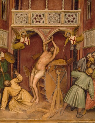 Saint Georges soumis à la roue de torture - Altichiero da Zevio