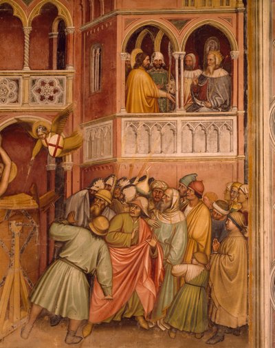 Saint Georges soumis à la torture sur la roue - Altichiero da Zevio