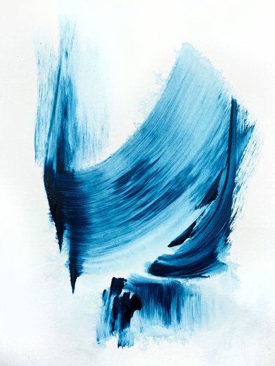 Flux abstrait bleu - Alyson Storms