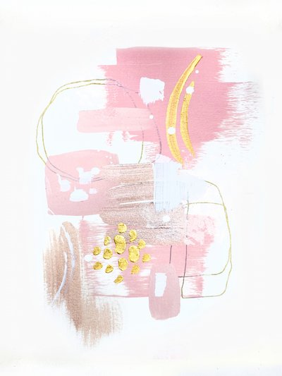 Blush Gold Abstrait - Alyson Storms