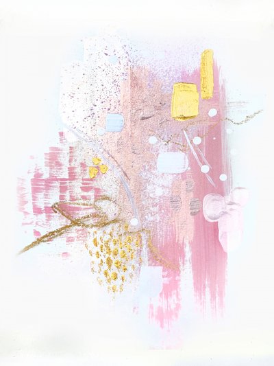 Abstrait en or rose - Alyson Storms