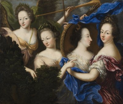 Allégorie avec autoportrait et portrait de profil d