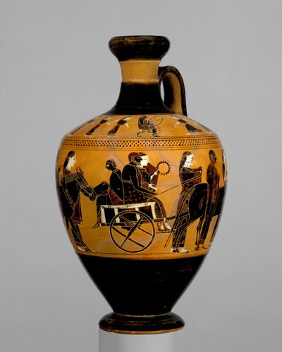 Lécythe en terre cuite, vers 550-530 av. J.-C. - Amasis Painter