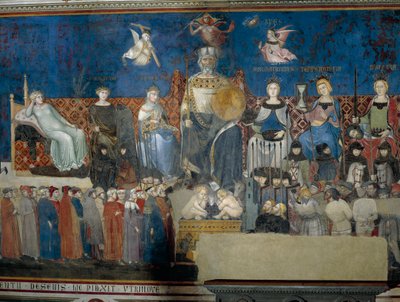Allégorie du bon gouvernement (détail) - Ambrogio Lorenzetti