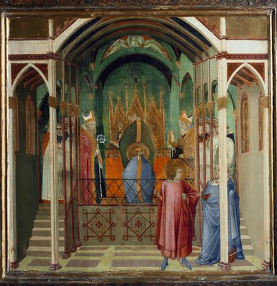 Élection de Nicolas comme évêque de Myre (Scènes de la vie de Saint Nicolas) - Ambrogio Lorenzetti