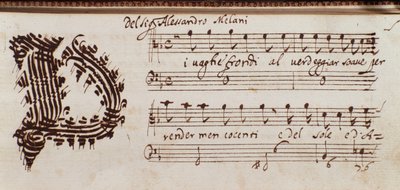 Page de collection de partitions par Alessandro Stradella - Ambrogio Preda