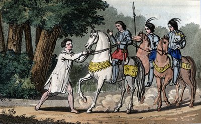 Charles VI pris de folie dans la forêt du Mans - Dessiné et gravé par Ambroise Tardieu en 1825 - Ambroise Tardieu