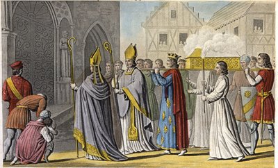 Philippe III fit un service solennel à Notre-Dame et porta le cercueil à pied jusqu