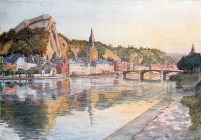 Vue générale de Dinant (lithographie couleur) - Amedee (after) Forestier