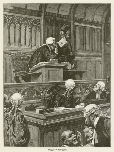 Augusta au tribunal - Amedee Forestier