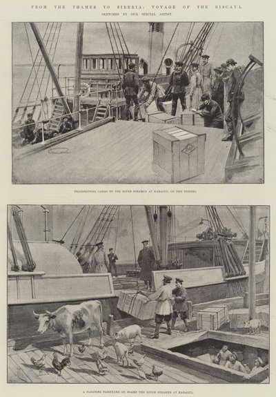 Du Thames à la Sibérie, Voyage du Biscaya - Amedee Forestier