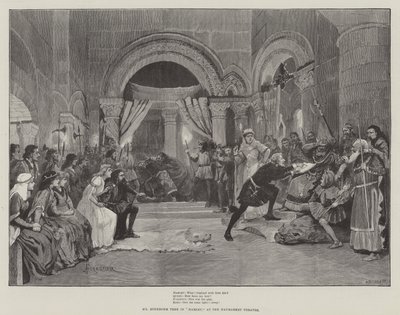 M. Beerbohm Tree dans Hamlet, au Théâtre Haymarket - Amedee Forestier