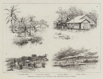 Croquis en Birmanie - Amedee Forestier