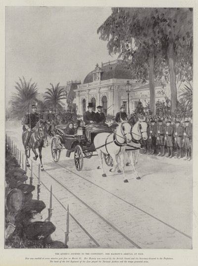 Le voyage de la reine sur le continent, l