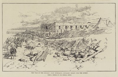 La guerre au Soudan, Fort Euryalus, Souakim, prêt pour l