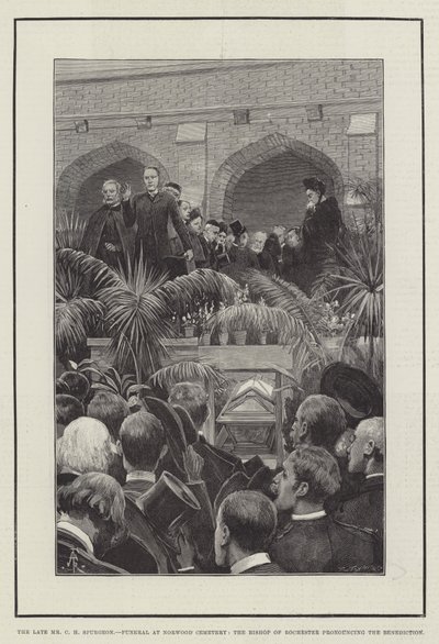 Le défunt M. C. H. Spurgeon, funérailles au cimetière de Norwood, l