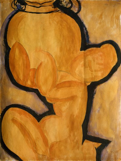 Caryatide avec un vase, vers 1913-14 - Amedeo Modigliani