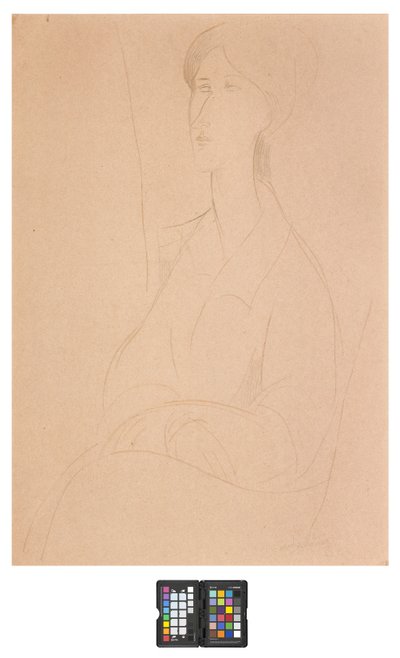 Hanks Zborowska avec les mains sur ses genoux - Amedeo Modigliani