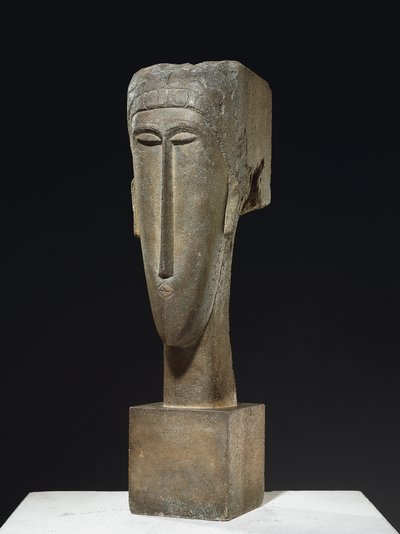 Tête, vers 1910-12 (calcaire) - Amedeo Modigliani