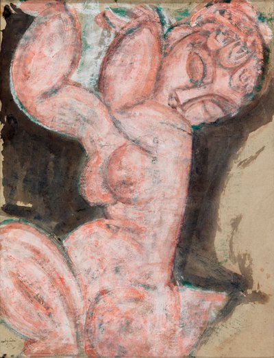 Nu rose - Caryatide - Amedeo Modigliani