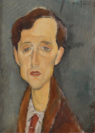 Portrait de Frans Hellens (1881-1972) - Amedeo Modigliani