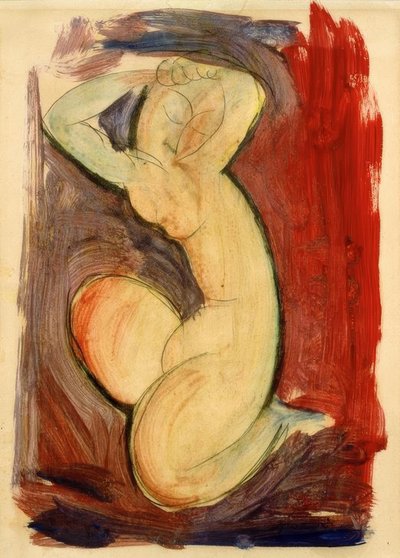 Caryatide rouge - Amedeo Modigliani
