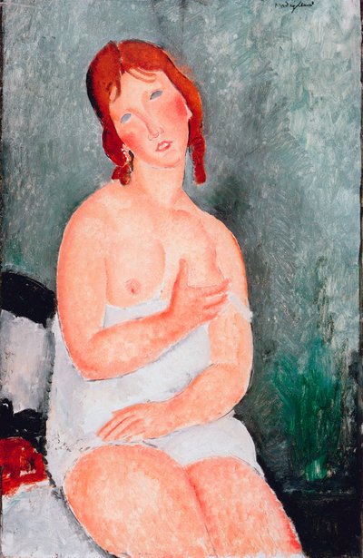Jeune femme en chemise, 1818 - Amedeo Modigliani