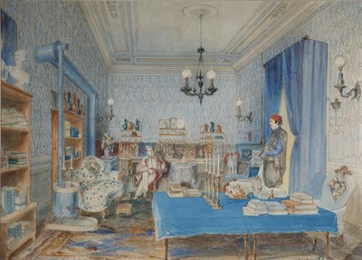 Prince Pavel Petrovich Vyazemsky dans son étude à Constantinople - Amedeo Preziosi