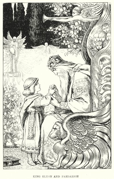 Roi Elyon et Paedarion (gravure) - Amelia M. (attr.to) Bowerley or Bauerle