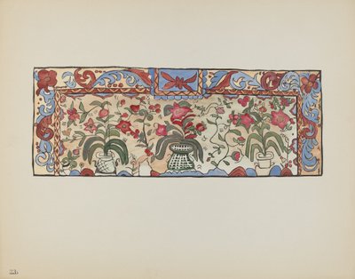 Planche 23 : Peinture sur peau de daim, Laguna : Du portfolio "Dessins coloniaux espagnols du Nouveau-Mexique" - American 20th Century