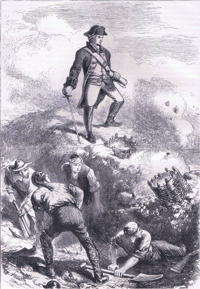 La défense de la maison de Breed : Prescott dans le retranchement, illustration de l