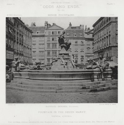 Fontaine sur le Neuer Markt, Vienne, Autriche - American Photographer (after)